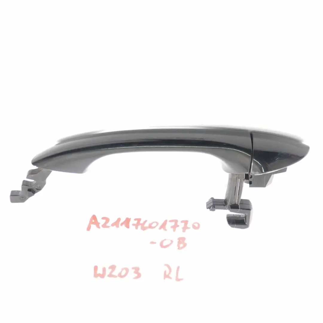 Tür griff Mercedes W203 W211 Griff hinten links Obsidianschwarz Metallic - 197 für mit Teilenummer A2117601770 Tür griff Mercedes W203 W211 Griff hinten links Obsidianschwarz Metallic - 197 - SKU A2117601770-OB - Teilenummer A2117601770