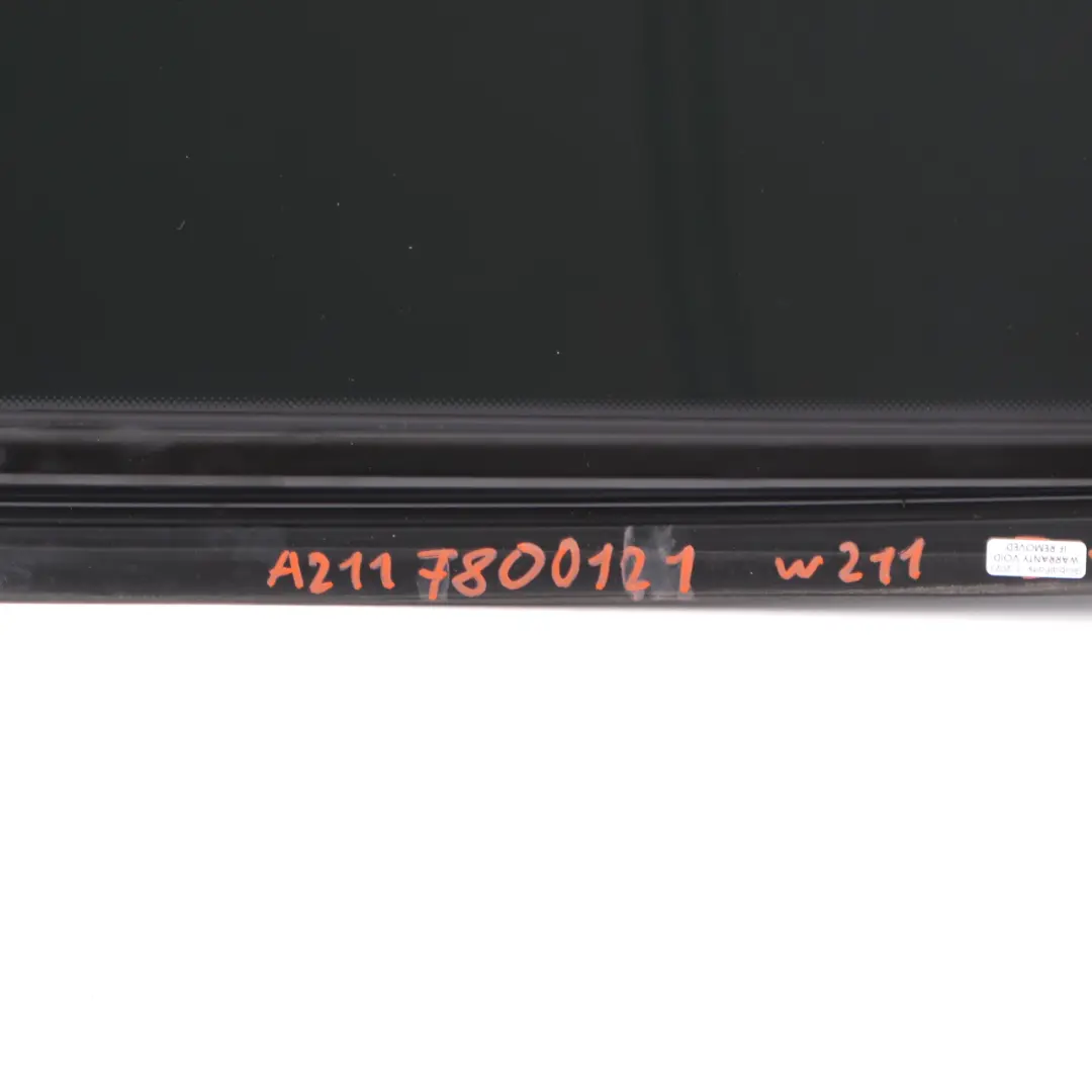Panoramic Sunroof Sliding Roof Middle Window Glass Tinted AS3 to Mercedes W211 with Part number A2117800121 Mercedes W211 Panoramic Sunroof Sliding Roof Middle Window Glass Tinted AS3 - SKU A2117800121 - Part number A2117800121