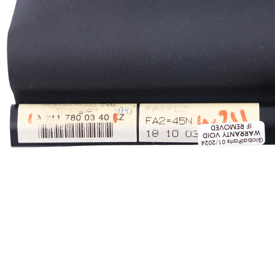 Mercedes W211 Panoramic Sunroof Sliding Roof Roller Blind Sunblind - SKU A2117800340 - Part number A2117800340
