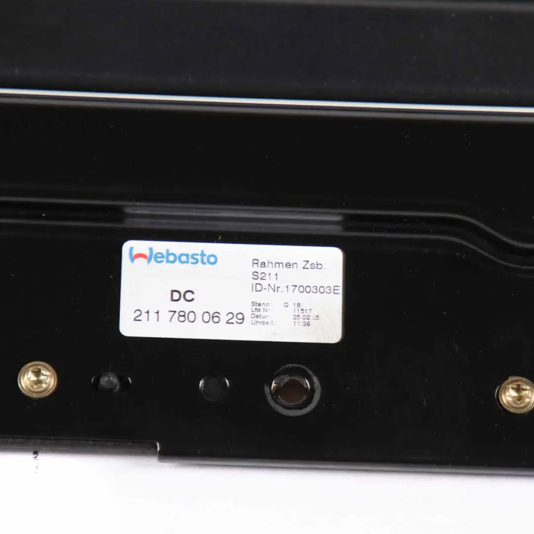 Mercedes W211 Sunroof Sliding Roof Mechanism Assembly Window Glass - SKU A2117801929 - Part number A2117801929