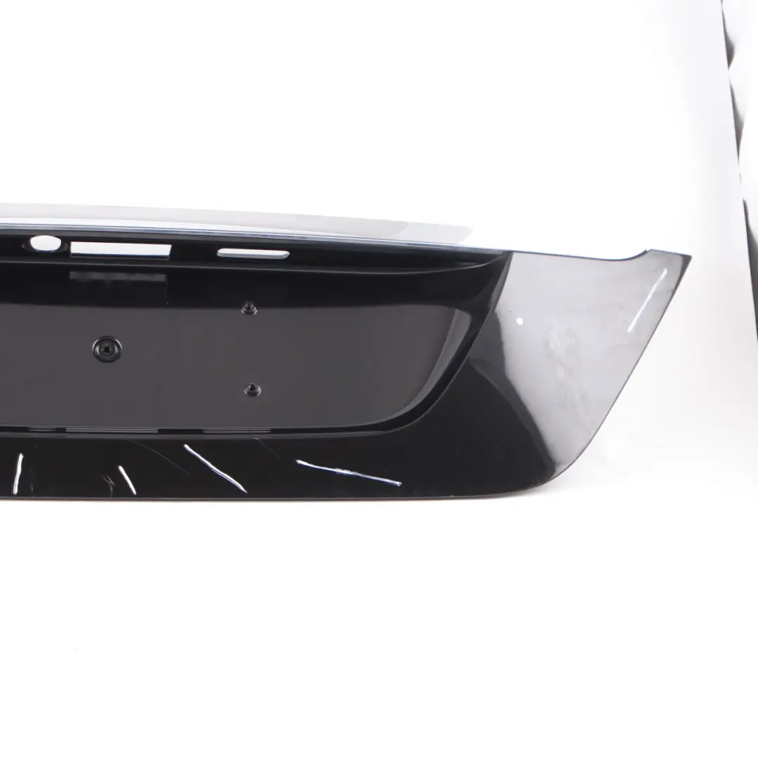 Mercedes W211 Trunk Lid Trim Cover Number Plate Obsidian Black 197 - SKU A2118100173-OB - Part number A2118100173