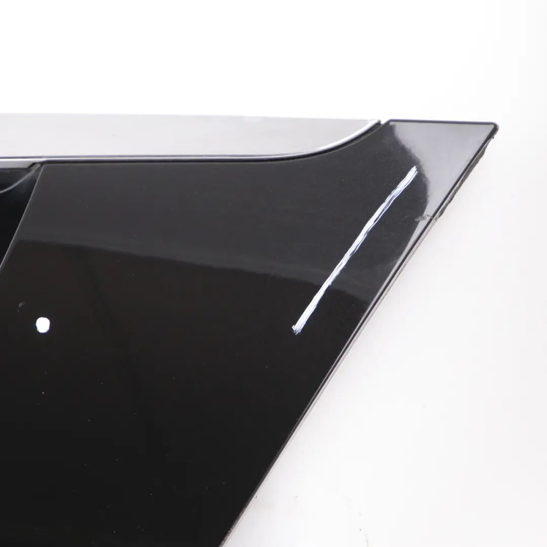 Trunk Lid Trim Cover Number Plate Obsidian Black 197 to Mercedes W211 with Part number A2118100173 Mercedes W211 Trunk Lid Trim Cover Number Plate Obsidian Black 197 - SKU A2118100173-OB - Part number A2118100173