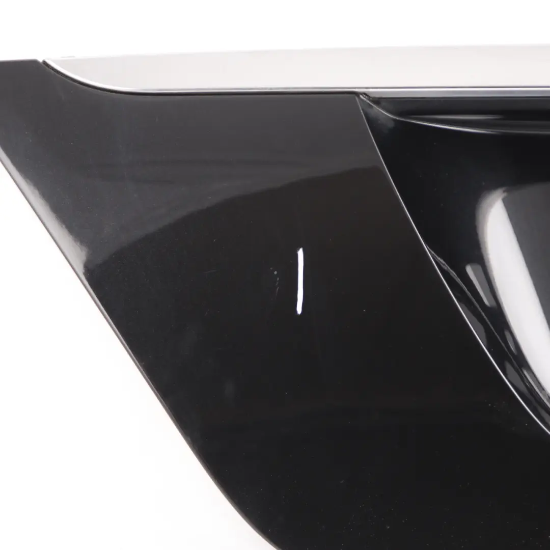 Trunk Lid Trim Cover Number Plate Obsidian Black 197 to Mercedes W211 with Part number A2118100173 Mercedes W211 Trunk Lid Trim Cover Number Plate Obsidian Black 197 - SKU A2118100173-OB - Part number A2118100173