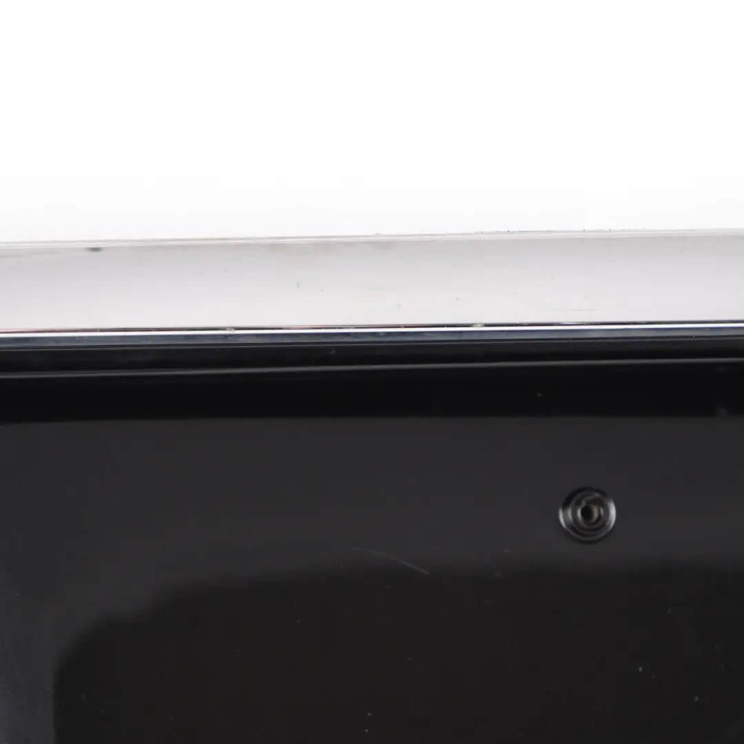 Trunk Lid Trim Cover Number Plate Obsidian Black 197 to Mercedes W211 with Part number A2118100173 Mercedes W211 Trunk Lid Trim Cover Number Plate Obsidian Black 197 - SKU A2118100173-OB - Part number A2118100173