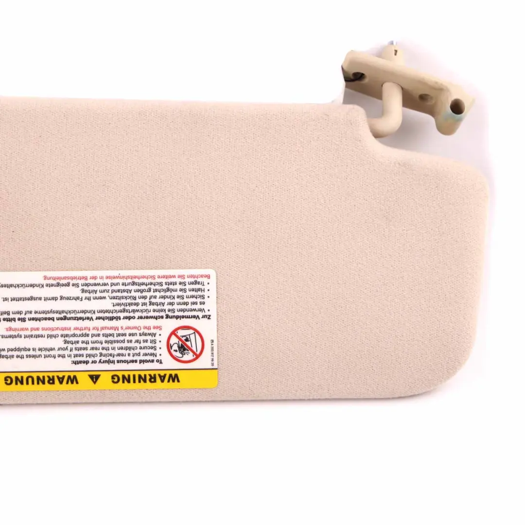 Sun Visor Mercedes S211 W211 Cover Left N/S Sunvisor Panel Beige to with Part number A2118100310 Sun Visor Mercedes S211 W211 Cover Left N/S Sunvisor Panel Beige - SKU A2118100310-1 - Part number A2118100310