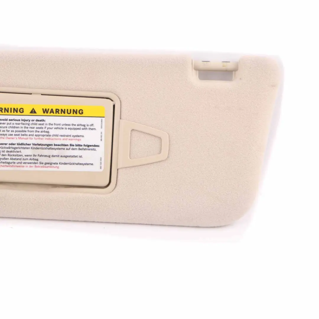 Sun Visor Mercedes S211 W211 Cover Left N/S Sunvisor Panel Beige - SKU A2118100310-1 - Part number A2118100310