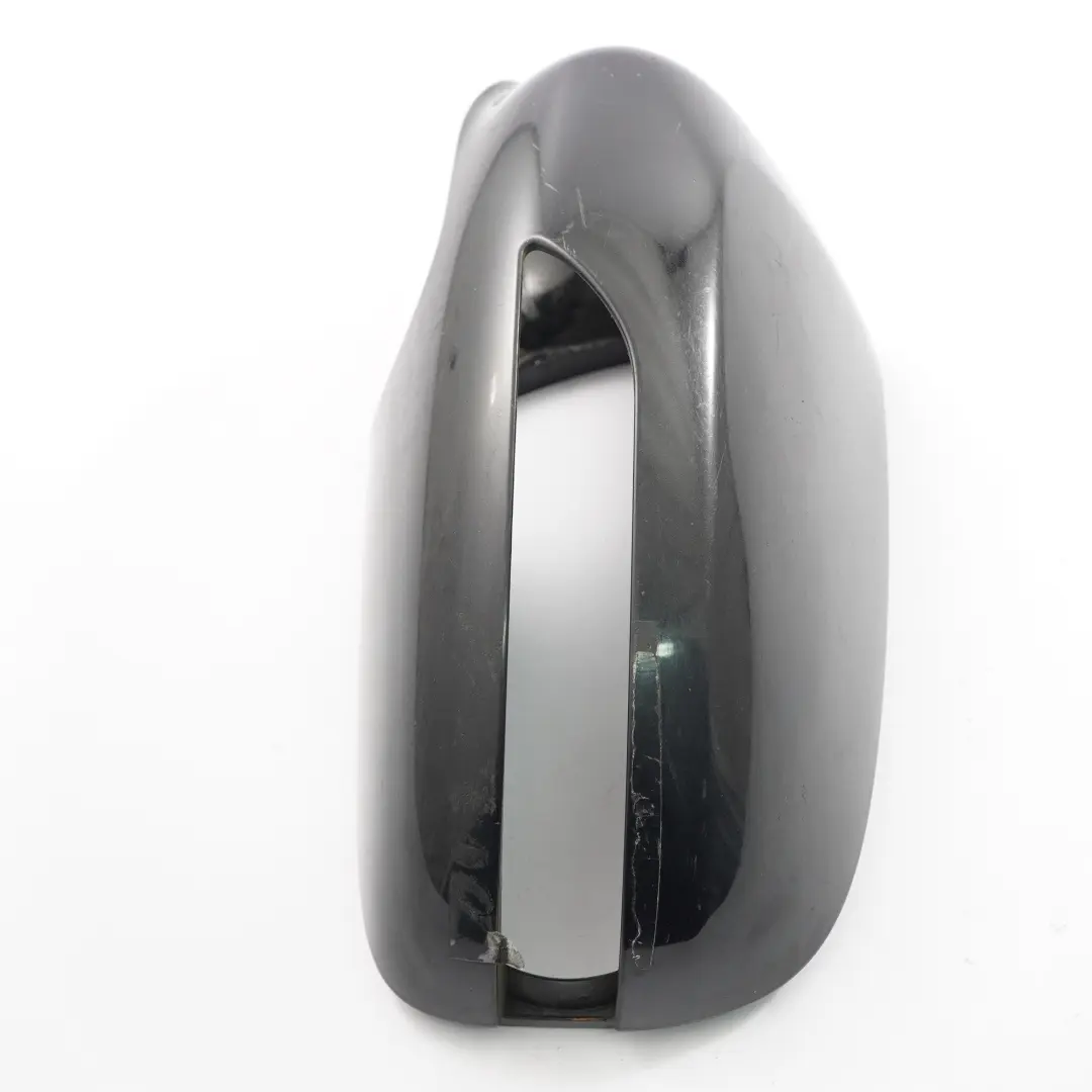 Mercedes W211 Wing Mirror Cap Cover Door Left N/S Housing Obsidian Black - 197 - SKU A2118100764-OB - Part number A2118100764