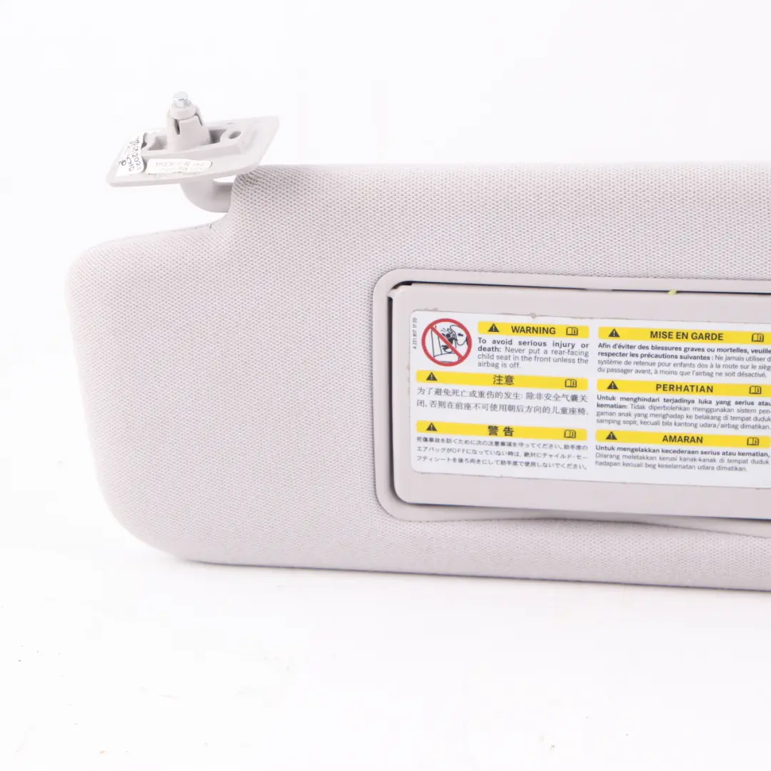 Sun Visor Double Cover Left N/S Grey to Mercedes E-Class S211 W211 with Part number A2118100910 Mercedes E-Class S211 W211 Sun Visor Double Cover Left N/S Grey - SKU A2118100910 - Part number A2118100910