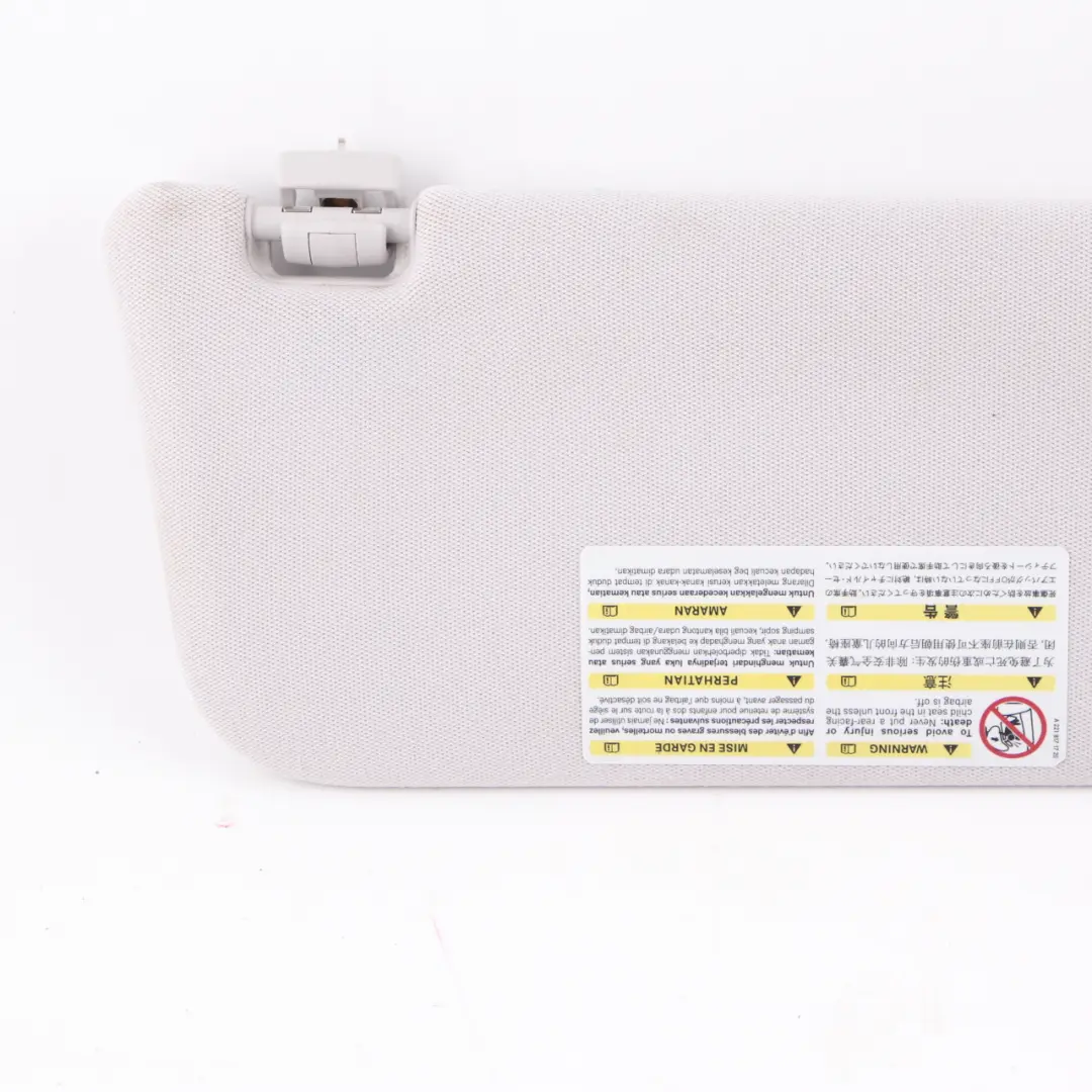 Sun Visor Double Cover Left N/S Grey to Mercedes E-Class S211 W211 with Part number A2118100910 Mercedes E-Class S211 W211 Sun Visor Double Cover Left N/S Grey - SKU A2118100910 - Part number A2118100910