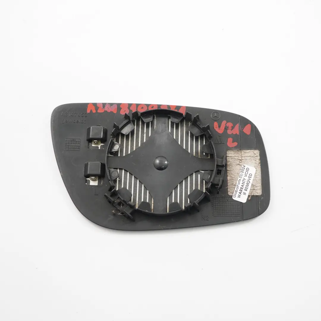 Mirror Glass Mercedes W211 Insert Left Asphericaly Curved to with Part number A2118100921 Mirror Glass Mercedes W211 Insert Left Asphericaly Curved - SKU A2118100921 - Part number A2118100921