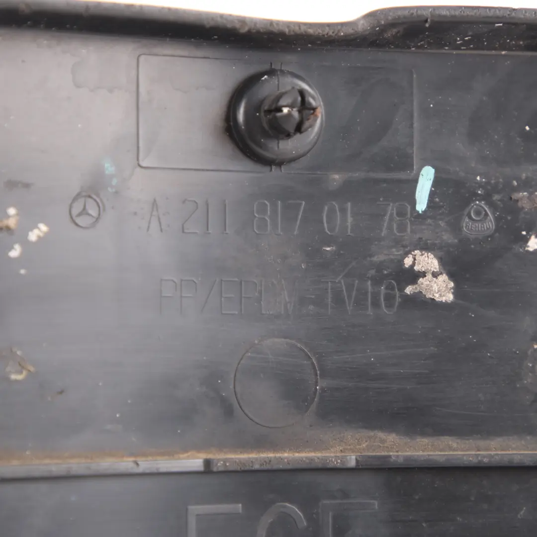 Mercedes W211 Front Bumper License Number Plate Holder Mount - SKU A2118170178 - Part number A2118170178