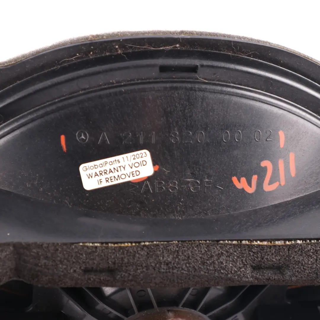 Speaker Parcel Shelf Loudspeaker Rear Centre to Mercedes W211 with Part number A2118200002 Mercedes W211 Speaker Parcel Shelf Loudspeaker Rear Centre - SKU A2118200002 - Part number A2118200002