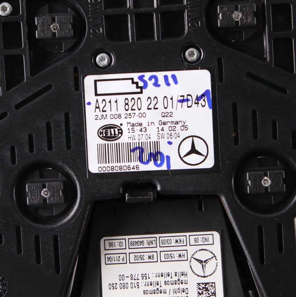 Reading Lamp Roof Light Interior Switch Grey to Mercedes W211 Rear with Part number A2118202201 Mercedes W211 Rear Reading Lamp Roof Light Interior Switch Grey - SKU A2118202201-1 - Part number A2118202201