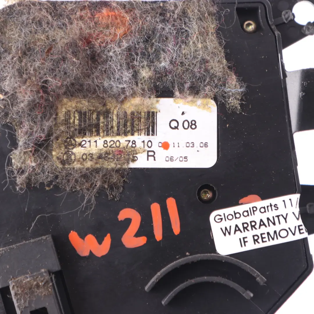 Mercedes W211 Seat Adjustment Memory Control Panel Front Right O/S - SKU A2118207810 - Part number A2118207810