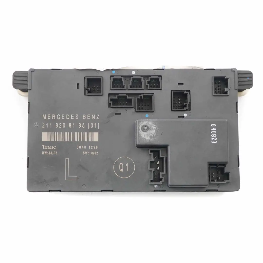 Door Module Front Left N/S Driver Control Unit ECU to Mercedes W211 with Part number A2118208185 Mercedes W211 Door Module Front Left N/S Driver Control Unit ECU - SKU A2118208185 - Part number A2118208185