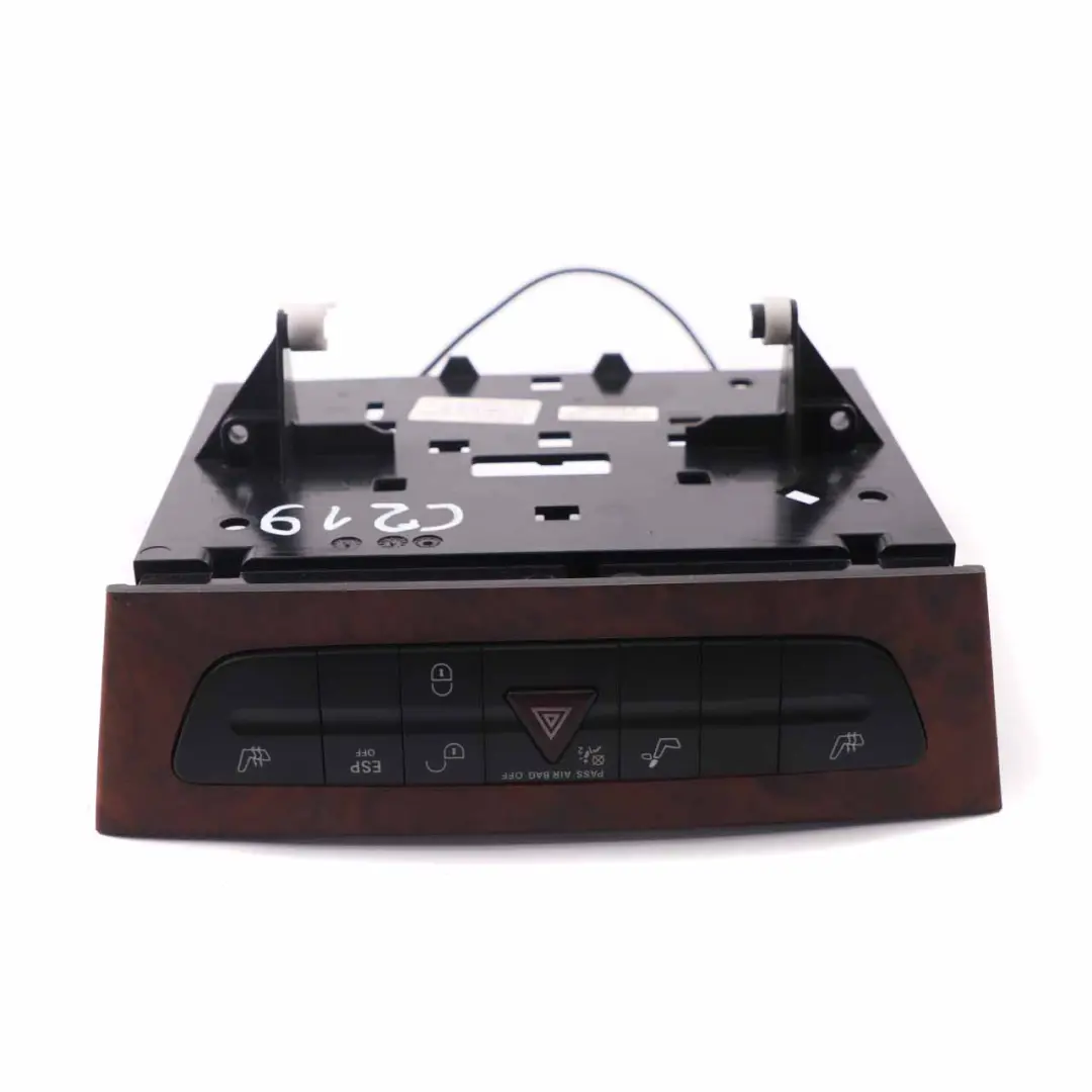 Switch Panel Centre Console ESP Hazard Heated Wood to Mercedes CLS C219 with Part number A2118210981 Mercedes CLS C219 Switch Panel Centre Console ESP Hazard Heated Wood - SKU A2118210981-1 - Part number A2118210981
