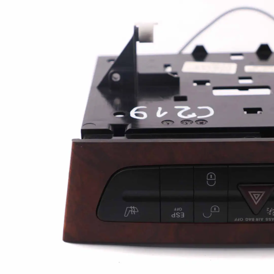 Mercedes CLS C219 Switch Panel Centre Console ESP Hazard Heated Wood - SKU A2118210981-1 - Part number A2118210981