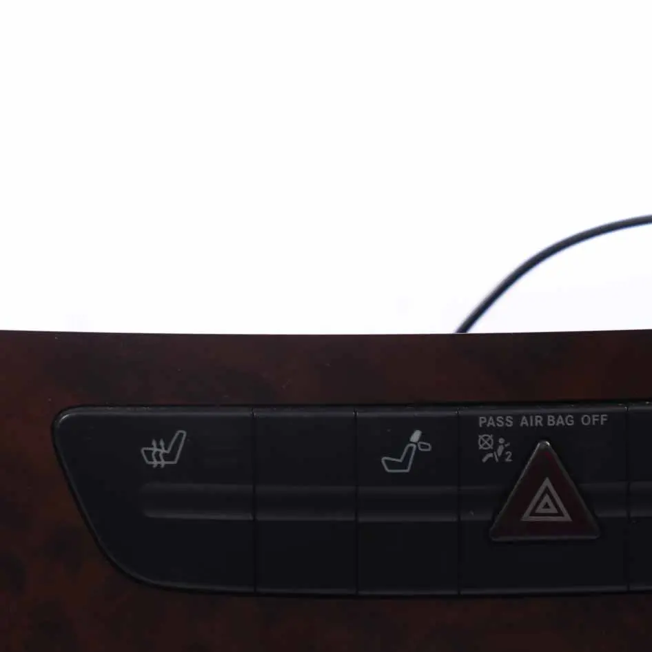 Mercedes CLS C219 Switch Panel Centre Console ESP Hazard Heated Wood - SKU A2118210981-1 - Part number A2118210981