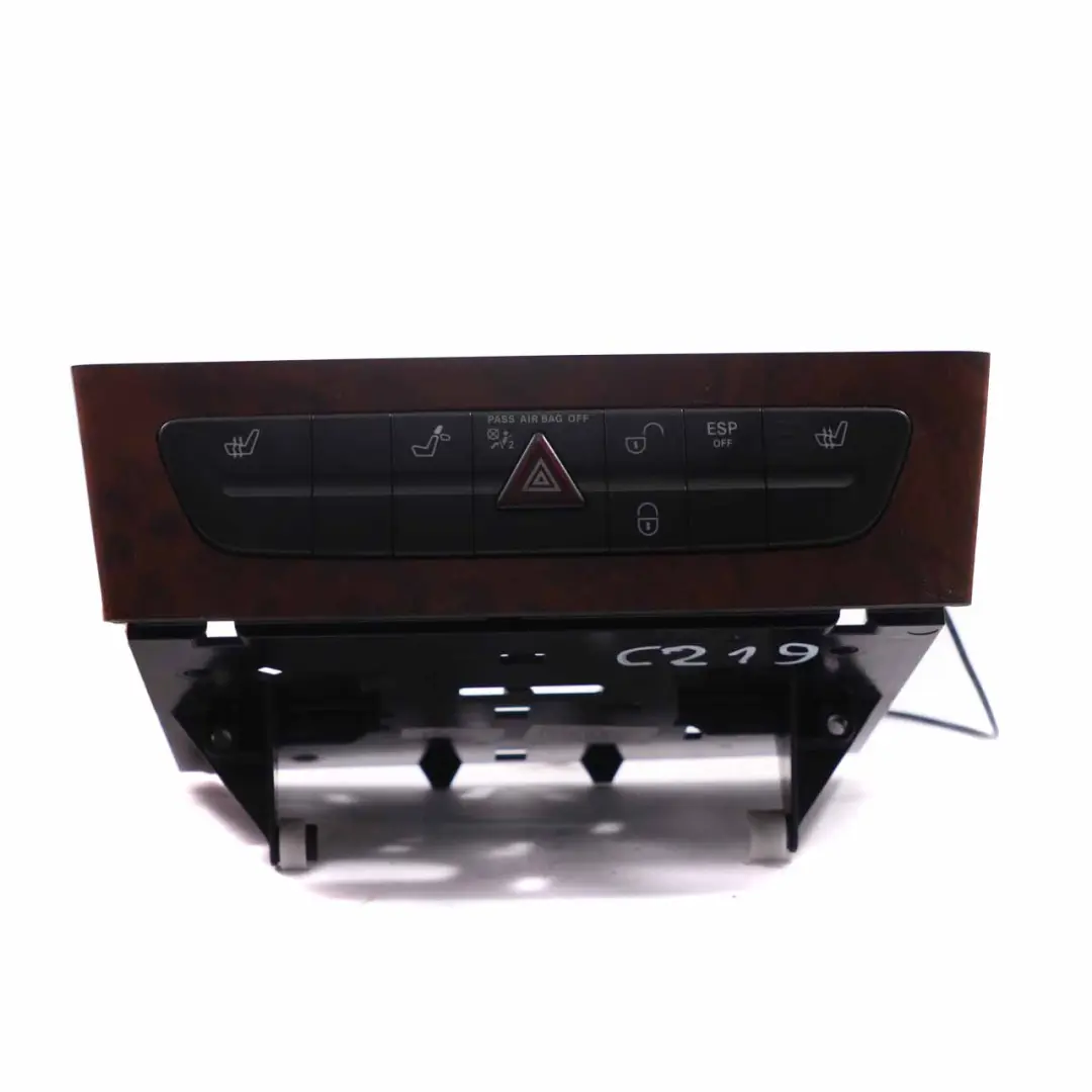 Mercedes CLS C219 Switch Panel Centre Console ESP Hazard Heated Wood - SKU A2118210981-1 - Part number A2118210981