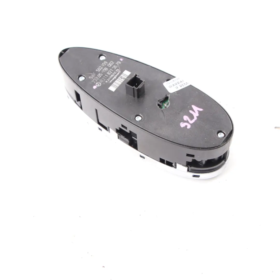 Interruptor Elevalunas Mercedes W211 W219 Panel Control Conductor para con número de pieza A2118213679 Interruptor Elevalunas Mercedes W211 W219 Panel Control Conductor - SKU A2118213679-1 - Número de pieza A2118213679