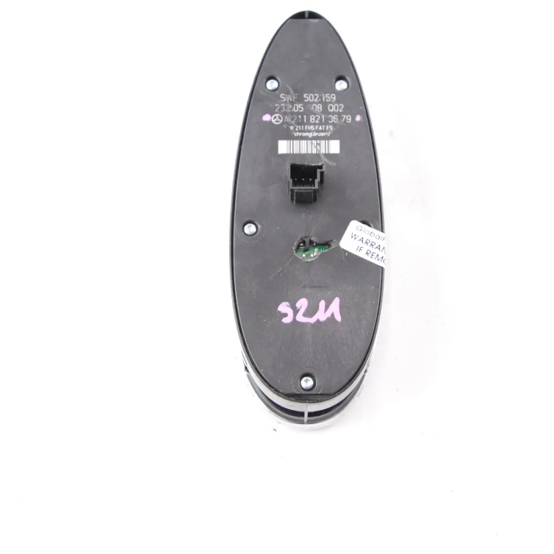 W219 Interrupteur De Lève-Vitre Côté Conducteur pour Mercedes W211 à propos du numéro de pièce A2118213679 Mercedes W211 W219 Interrupteur De Lève-Vitre Côté Conducteur - SKU A2118213679-1 - Numéro de pièce A2118213679
