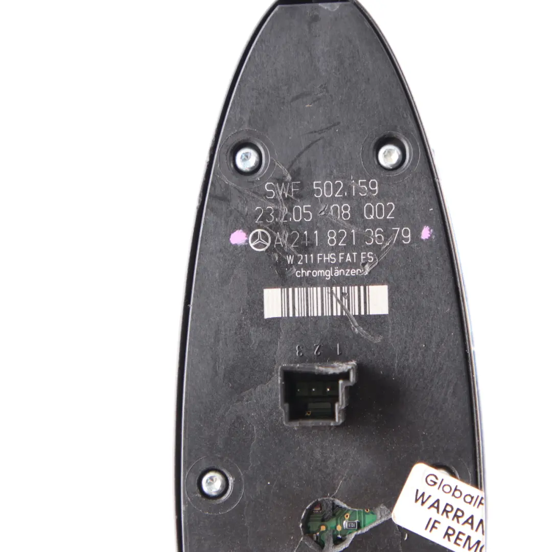  Interruptor Elevalunas Mercedes W211 W219 Panel Control Conductor - SKU A2118213679-1 - Número de pieza A2118213679