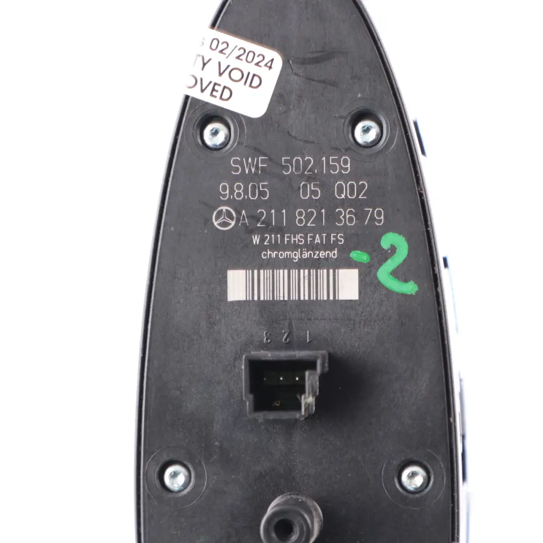  Window Lifter Switch Mercedes W211 W219 Driver's Side Control Panel - SKU A2118213679-2 - Part number A2118213679