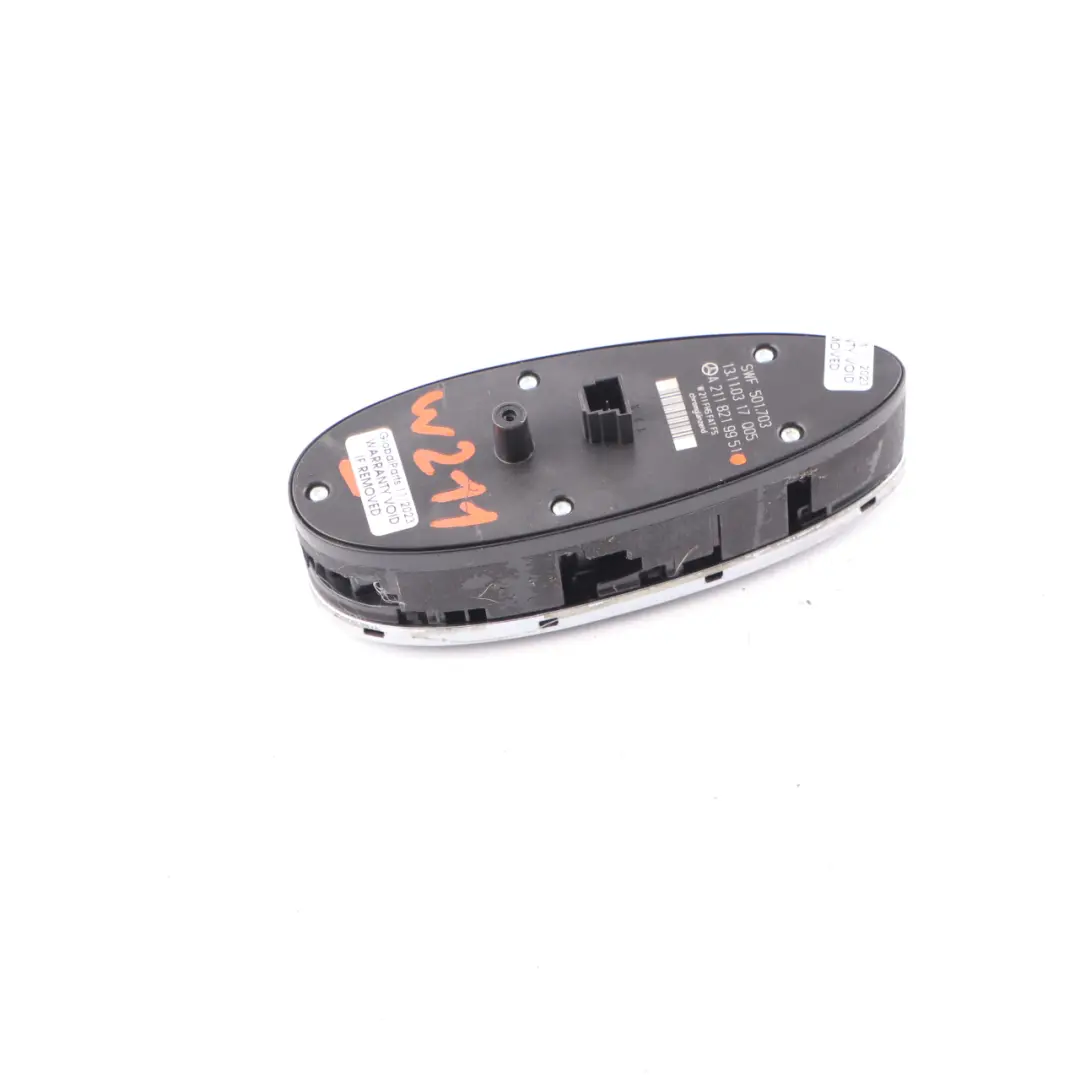 Front Right Window Control Switch Button to Mercedes E-Class S211 W211 with Part number A2118219951 Mercedes E-Class S211 W211 Front Right Window Control Switch Button - SKU A2118219951 - Part number A2118219951
