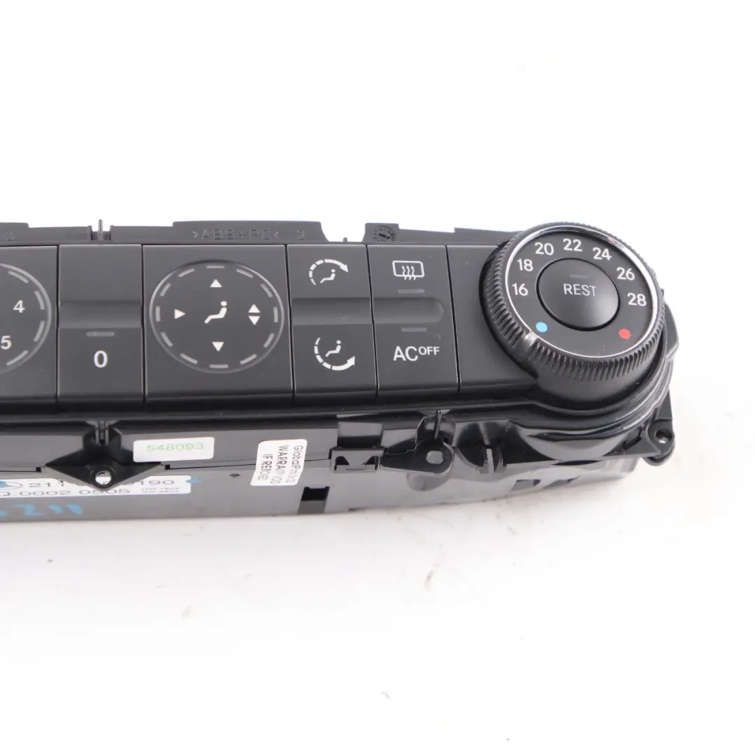 Mercedes W211 Heater Control Unit Switch Panel Unit E-Class - SKU A2118300190 - Part number A2118300190