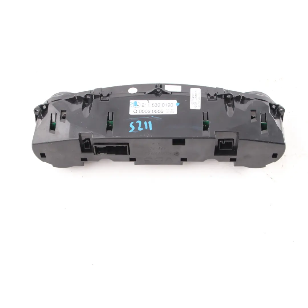 Mercedes W211 Heater Control Unit Switch Panel Unit E-Class - SKU A2118300190 - Part number A2118300190