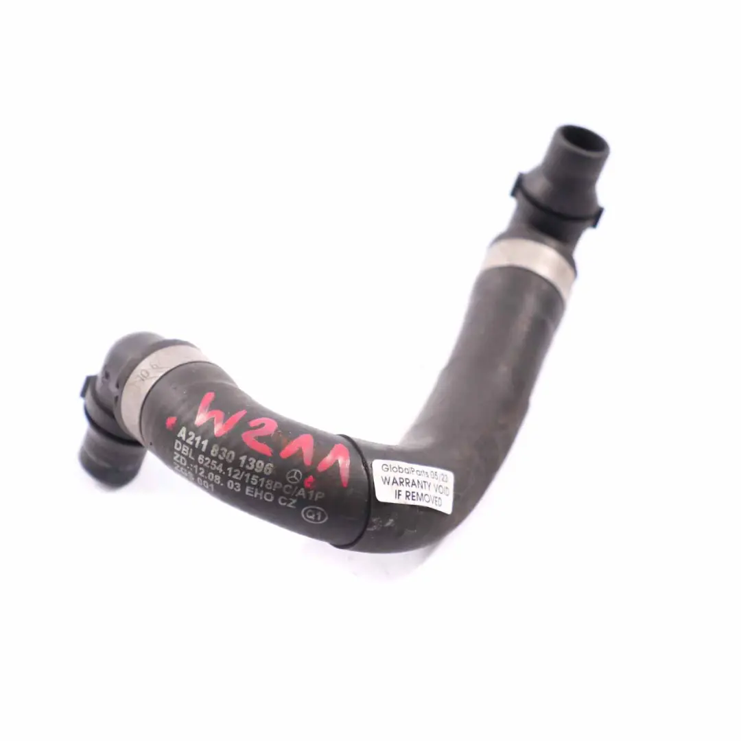  Water Hose Mercedes W211 CLS W219 M272 Cooling Coolant Pipe Line - SKU A2118301396 - Part number A2118301396