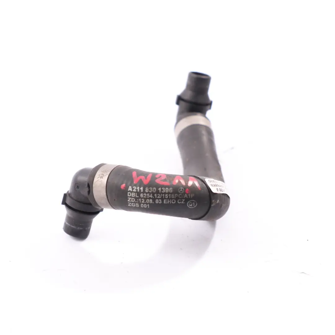 Tuyau d'eau Mercedes W211 W219 M272 Conduite liquide refroidissement  - SKU A2118301396 - Numéro de pièce A2118301396