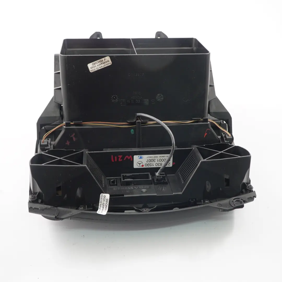 Mercedes W211 Panneau de commande de climatisation pour tableau bord - SKU A2118301590 - Numéro de pièce A2118301590