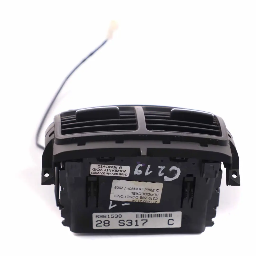 W219 Rear Centre Console Fresh Air Vent Nozzle Grill Trim to Mercedes with Part number A2118302154 Mercedes W219 Rear Centre Console Fresh Air Vent Nozzle Grill Trim - SKU A2118302154-1 - Part number A2118302154