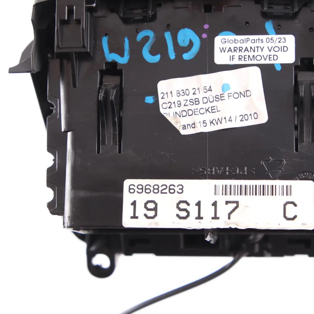 Mercedes W219 Mittelkonsole Hinten Luftdüse Gitter Trim - SKU A2118302154 - Teilenummer A2118302154