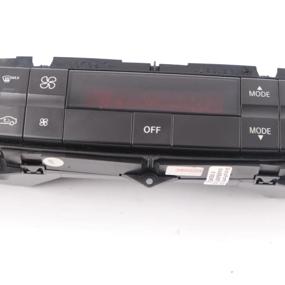 Mercedes W211 Panneau Climatisation Interrupteur Air Con A/C Unit - SKU A2118302390 - Numéro de pièce A2118302390