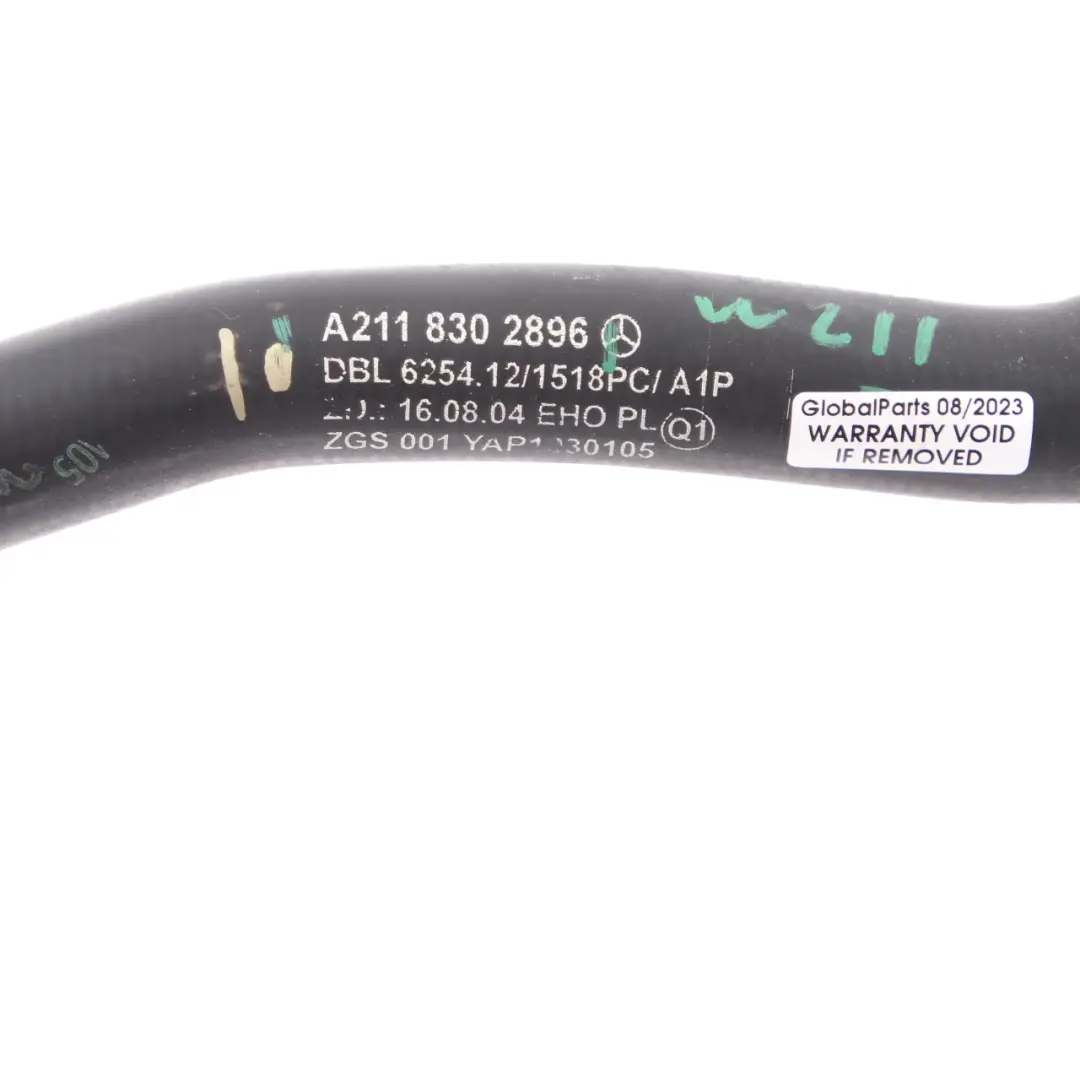 Water Hose Mercedes W211 CLS W219 Engine Coolant Cooling Pipe Line to with Part number A2118302896 Water Hose Mercedes W211 CLS W219 Engine Coolant Cooling Pipe Line - SKU rhd-A2118302896 - Part number A2118302896