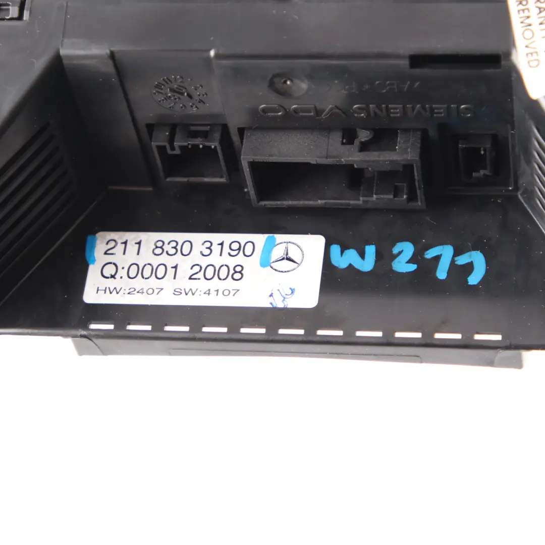 Mercedes W211 Heater Climate Control Panel Switch Air Con A/C Unit - SKU A2118303190 - Part number A2118303190