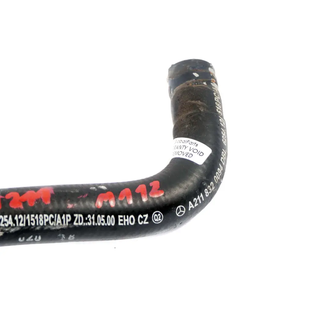 Mercedes W211 M112 Ligne de Tube de Matrice de Chauffage - SKU A2118320094 - Numéro de pièce A2118320094