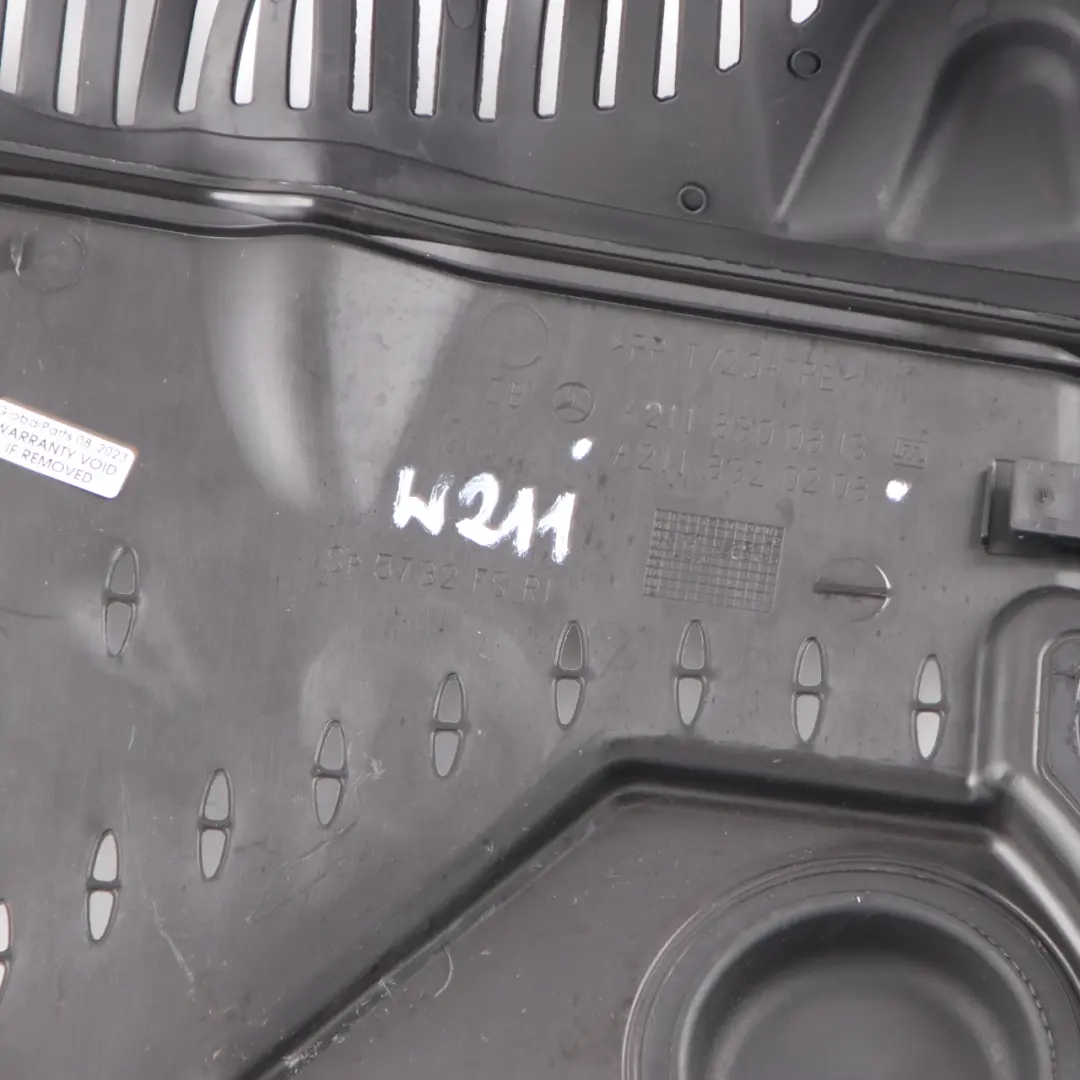 W219 Compartment Panel Right O/S to Engine Cover Mercedes W211 CLS with Part number A2118320208 Engine Cover Mercedes W211 CLS W219 Compartment Panel Right O/S - SKU A2118320208 - Part number A2118320208