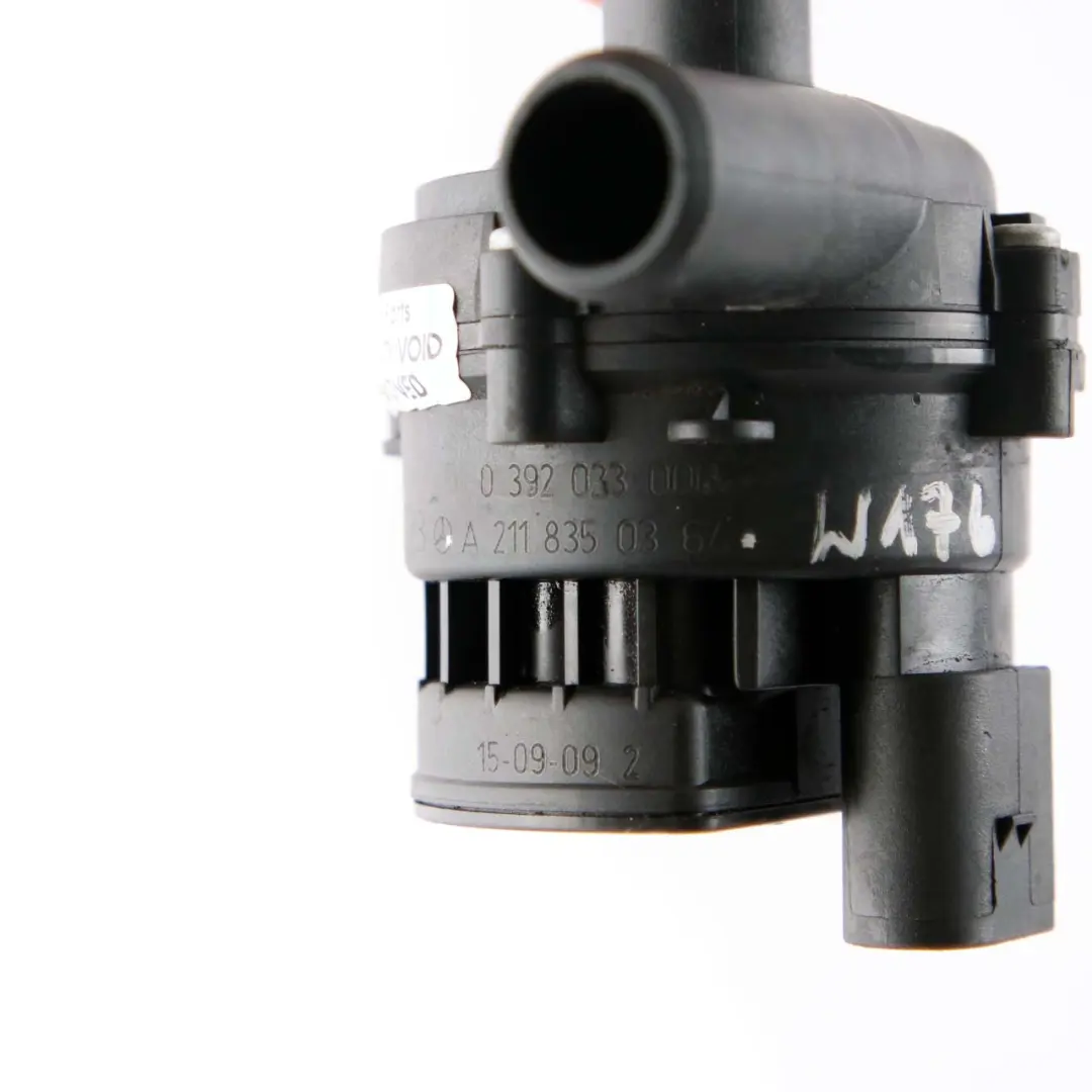 Additional Auxiliary Coolant Water Pump to Mercedes W176 with Part number A2118350367 Mercedes W176 Additional Auxiliary Coolant Water Pump - SKU A2118350367 - Part number A2118350367