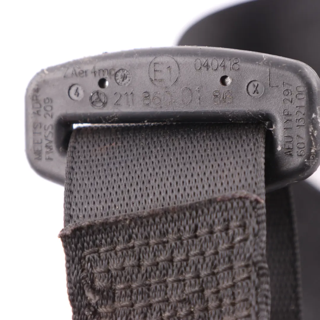 Mercedes W211 Ceinture De Sécurité Avant Gauche Noir - SKU A2118600186 - Numéro de pièce A2118600186