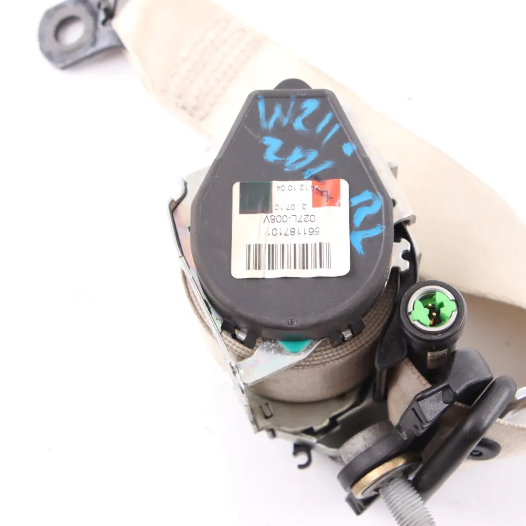 Cinturón seguridad trasero izquierdo seguridad Beige para Mercedes W211 con número de pieza A2118600385 Mercedes W211 Cinturón seguridad trasero izquierdo seguridad Beige - SKU A2118600385-1 - Número de pieza A2118600385
