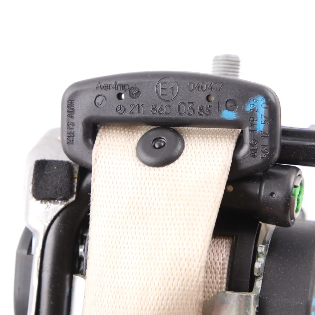 Mercedes W211 Sicherheitsgurt hinten links Sicherheitsgurt Beige - SKU A2118600385-1 - Teilenummer A2118600385