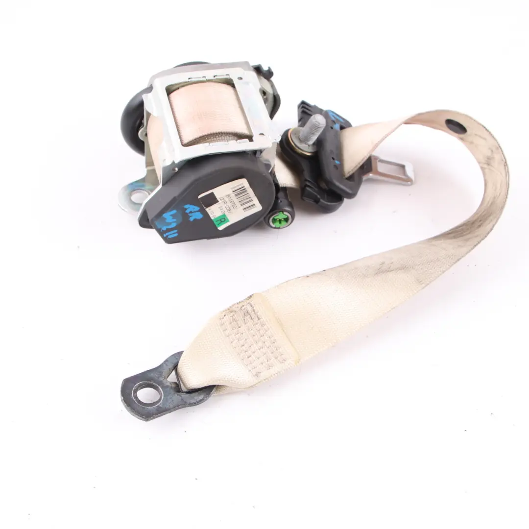 Mercedes W211 Saloon Seat Belt Rear Right O/S Safety Belt Beige - SKU A2118600485-1 - Part number A2118600485