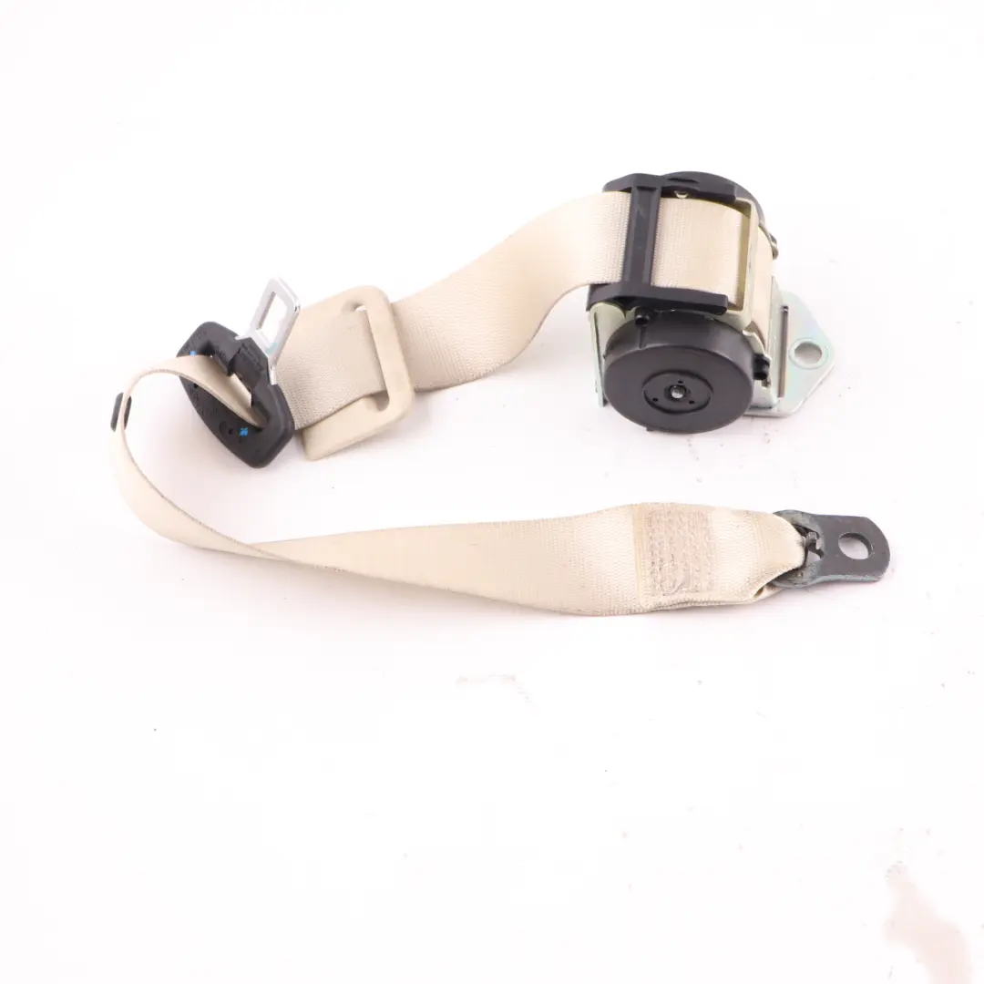 Mercedes W211 Saloon Rear Seat Centre Middle Seat Belt Beige - SKU A2118600985-1 - Part number A2118600985