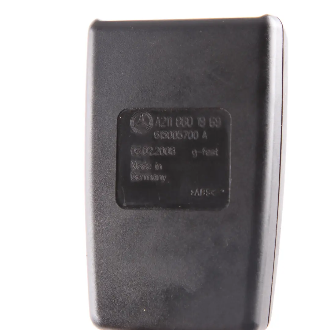  Hebilla del cinturón de seguridad Mercedes W211 C219 Tensor delantero izquierdo - SKU A2118601969 - Número de pieza A2118601969