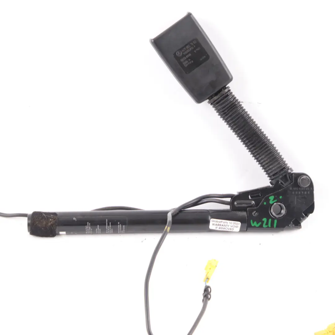 Belt Buckle Mercedes W211 CLS C219 Front Left N/S Tensioner to Seat with Part number A2118601969 Seat Belt Buckle Mercedes W211 CLS C219 Front Left N/S Tensioner - SKU A2118601969 - Part number A2118601969