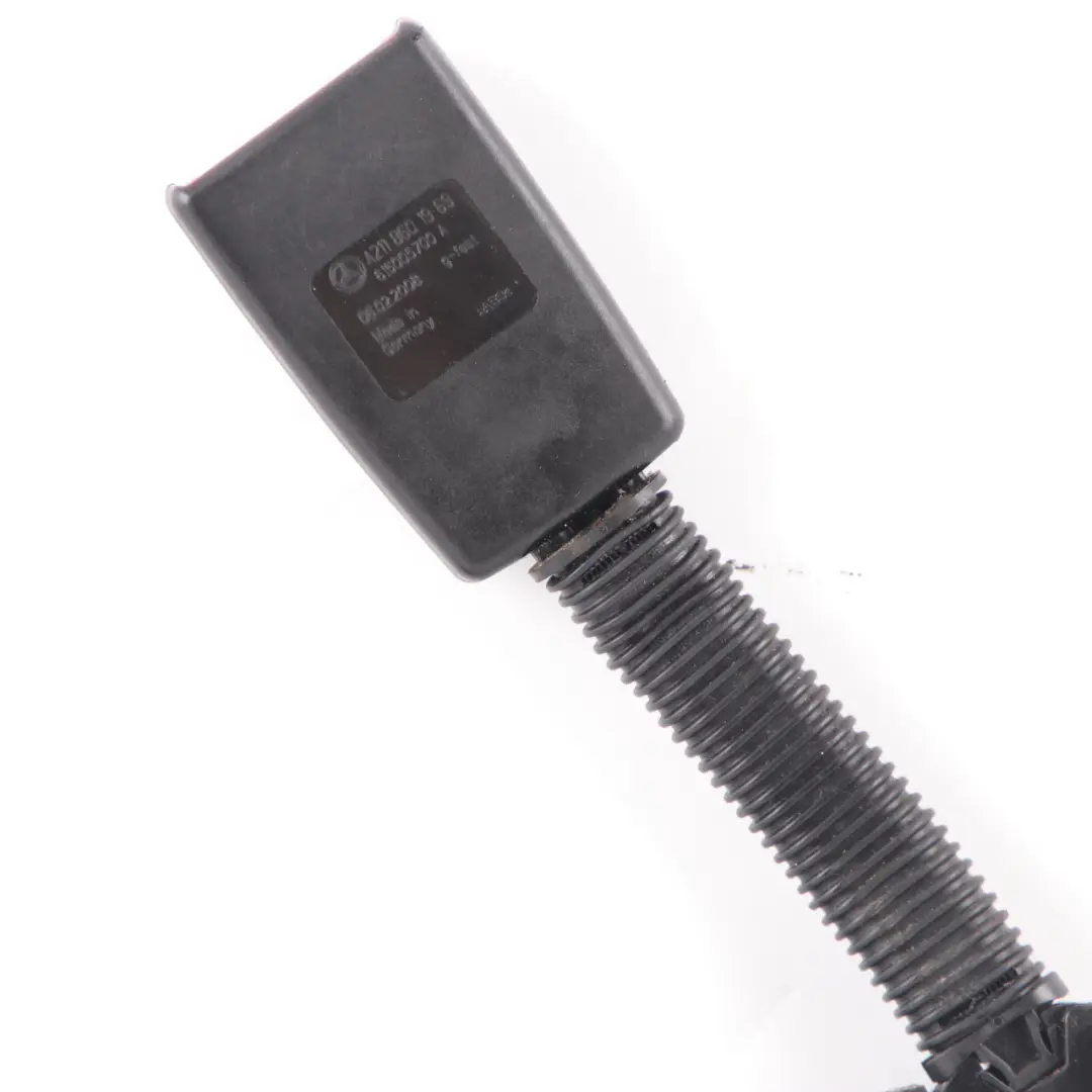  Hebilla del cinturón de seguridad Mercedes W211 C219 Tensor delantero izquierdo - SKU A2118601969 - Número de pieza A2118601969