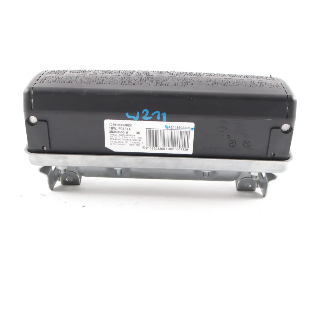 Mercedes W211 Airbag lateral del pasajero frontal salpicadero SRS - SKU A2118603305 - Número de pieza A2118603305